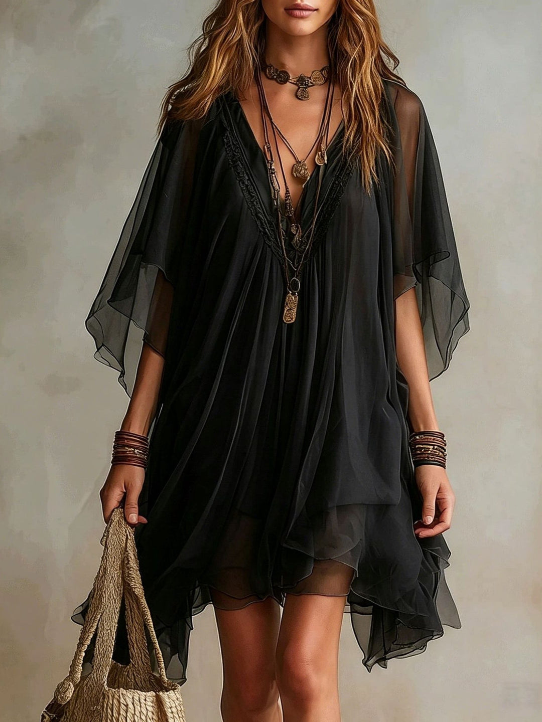 Maelys | Layered Flowing Mini Dress