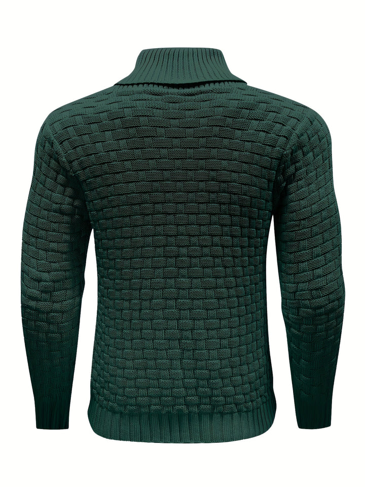 Cormac | Textured Shawl-Collar Sweater