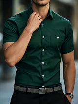 Matthew | Men's Business Casual Short Sleeve Shirt