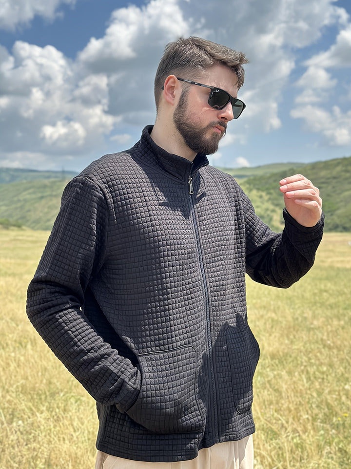 Harvey | Textured Zip-Up Jacket