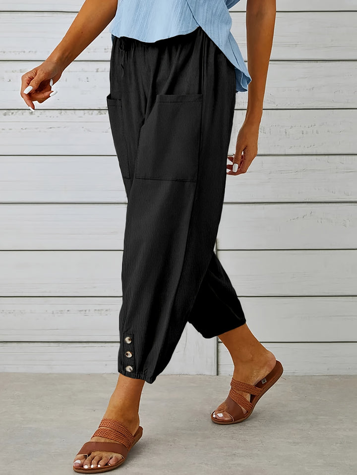 Lorraine | Relaxed Cropped Wide-Leg Pants