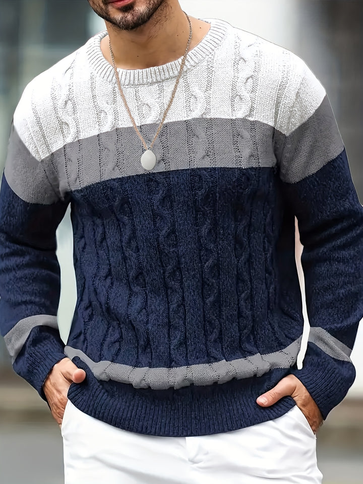 Everett | Textured Colorblock Sweater