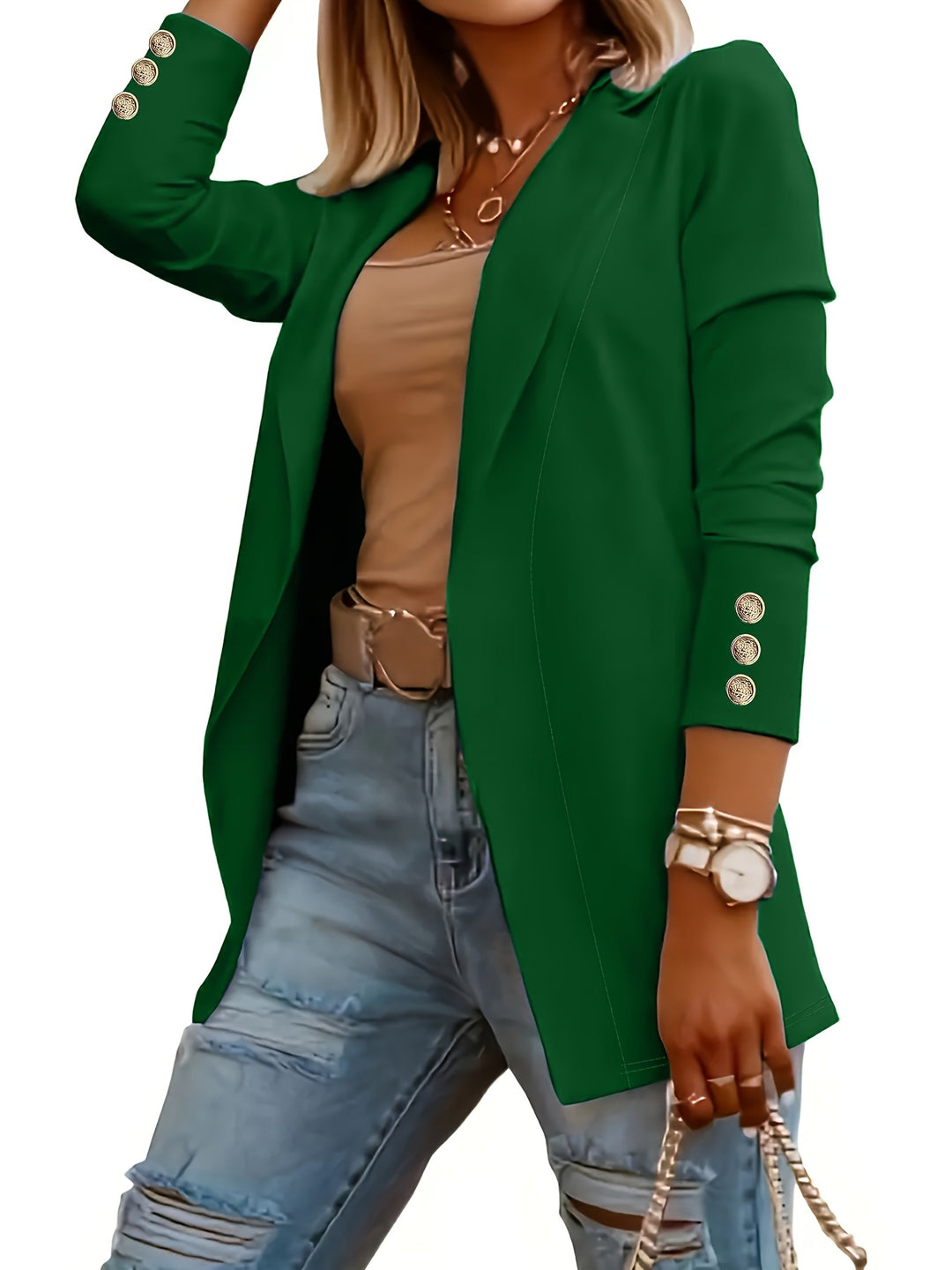 Margaret | Tailored Open-Front Blazer