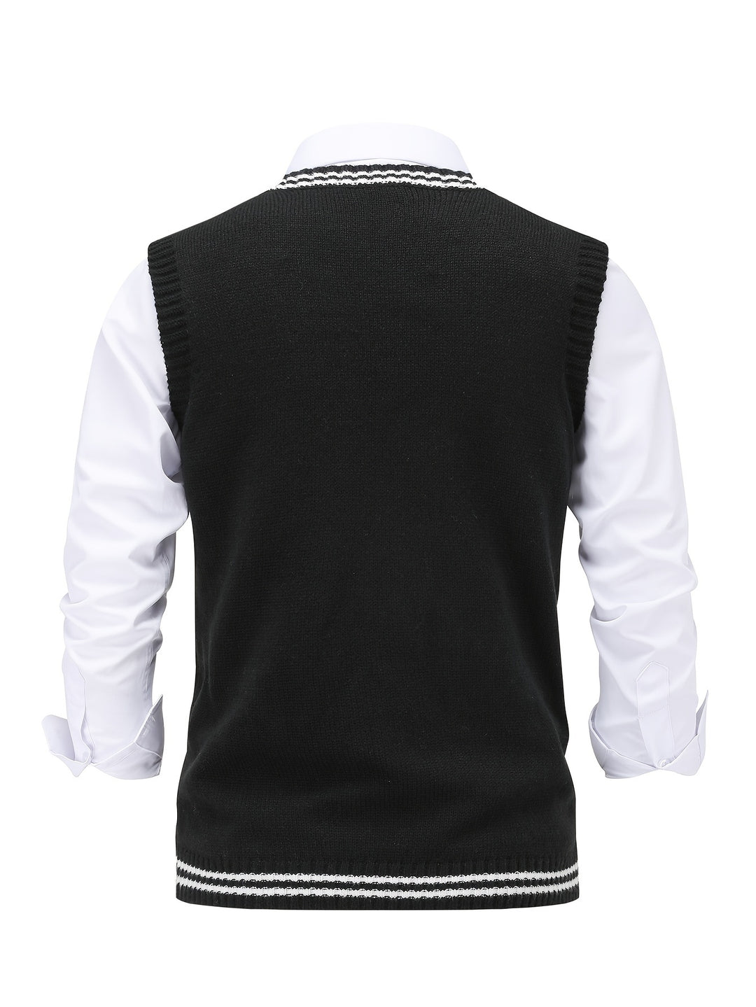 Winston | Cable-Knit V-Neck Sweater Vest
