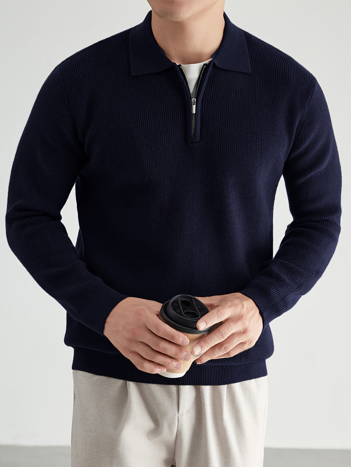 Rhys | Refined Half-Zip Sweater
