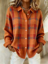 Adele | Cozy Plaid Button-Up Shirt