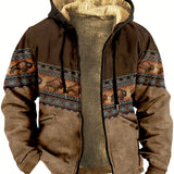 Wesley | Western Fleece-Lined Zip Hoodie