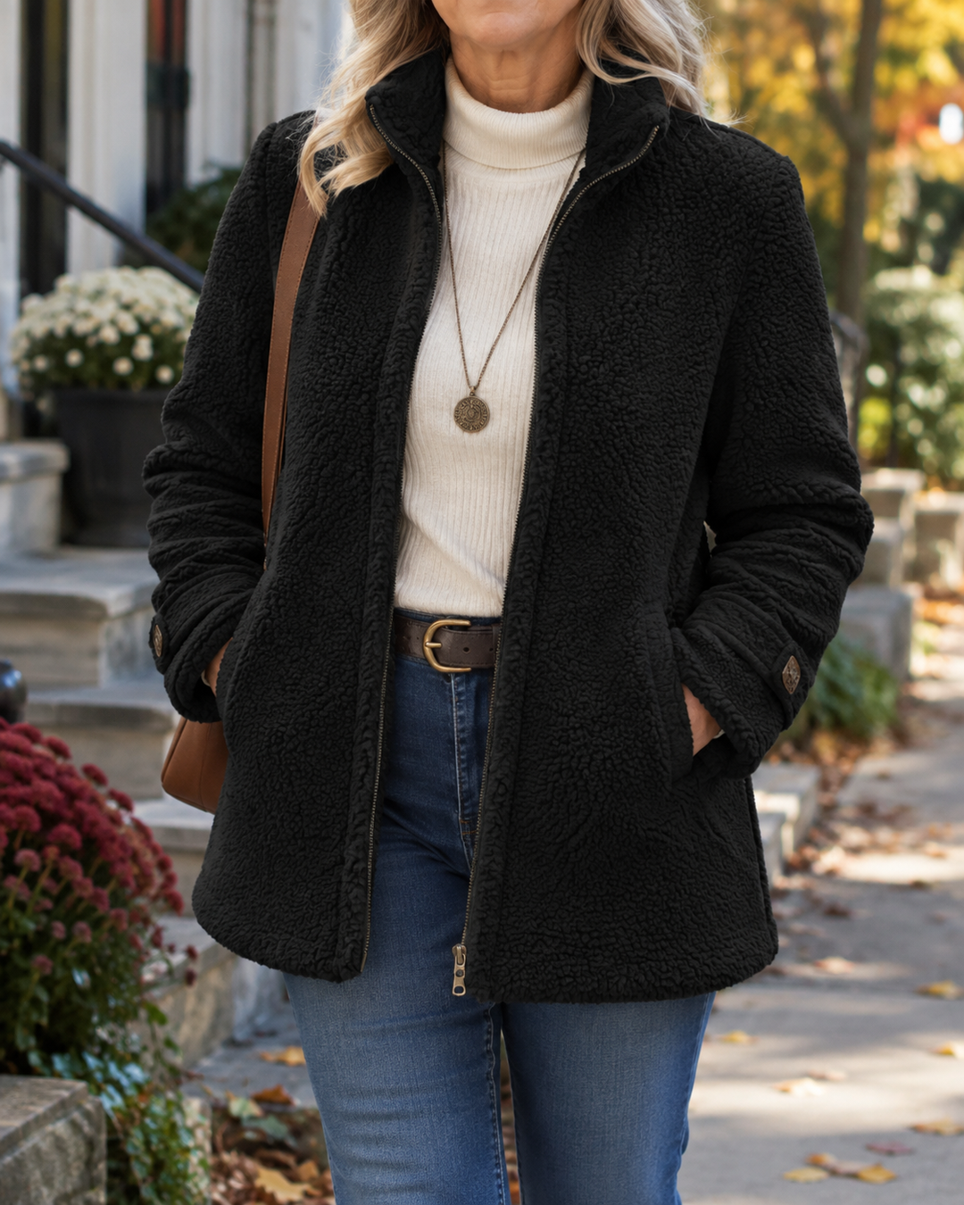 Teresa | Cozy Stand-Collar Zip Jacket