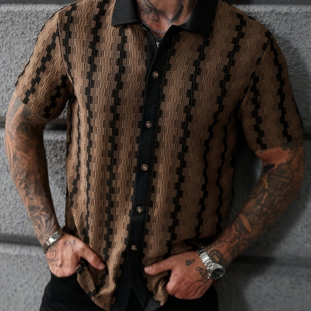 Strand | Men's Colour Stripe Short Sleeve Shirt