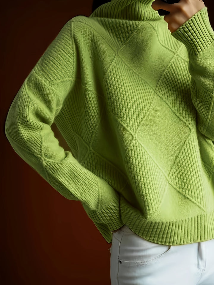 Cornelia | Cozy Textured Turtleneck Sweater