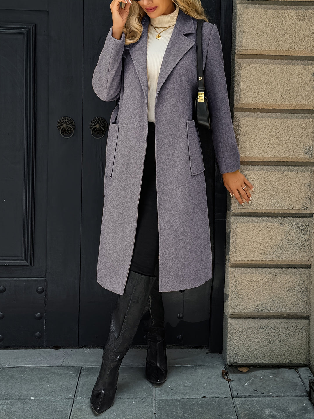 Lydia | Belted Longline Coat