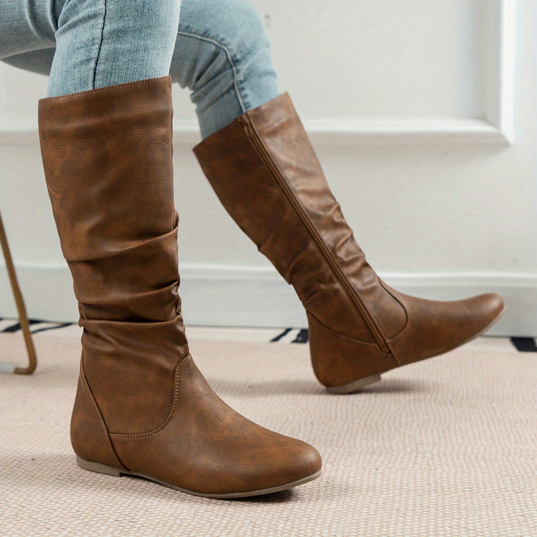 Rachel | Slouch Mid-Calf Boots