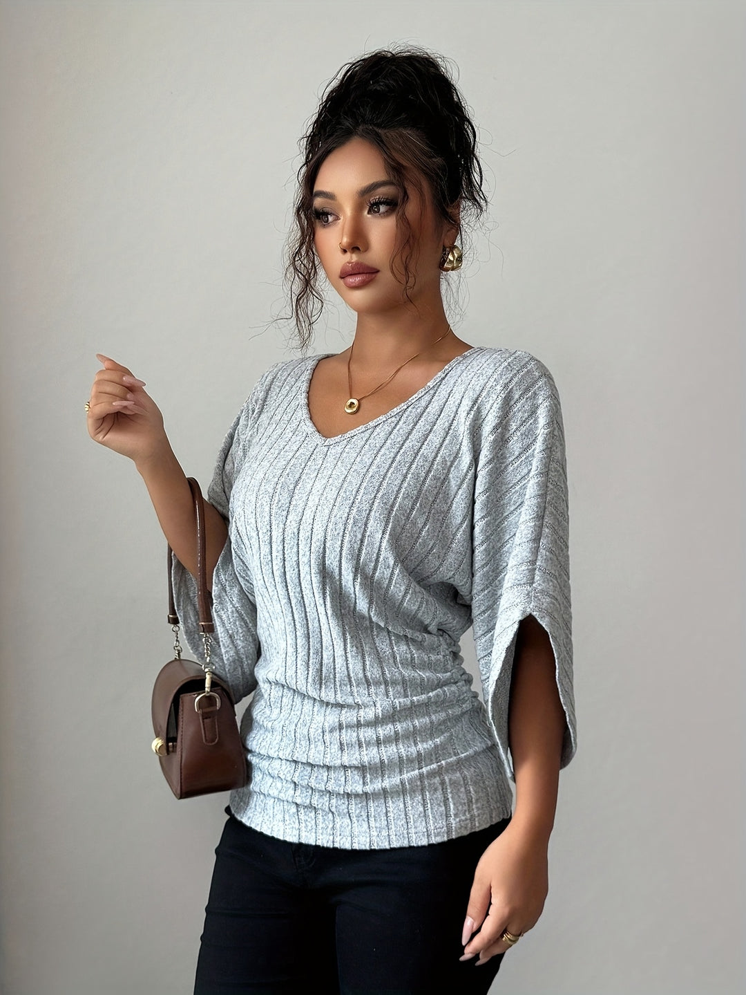Serena | Softly Draped V-Neck Top