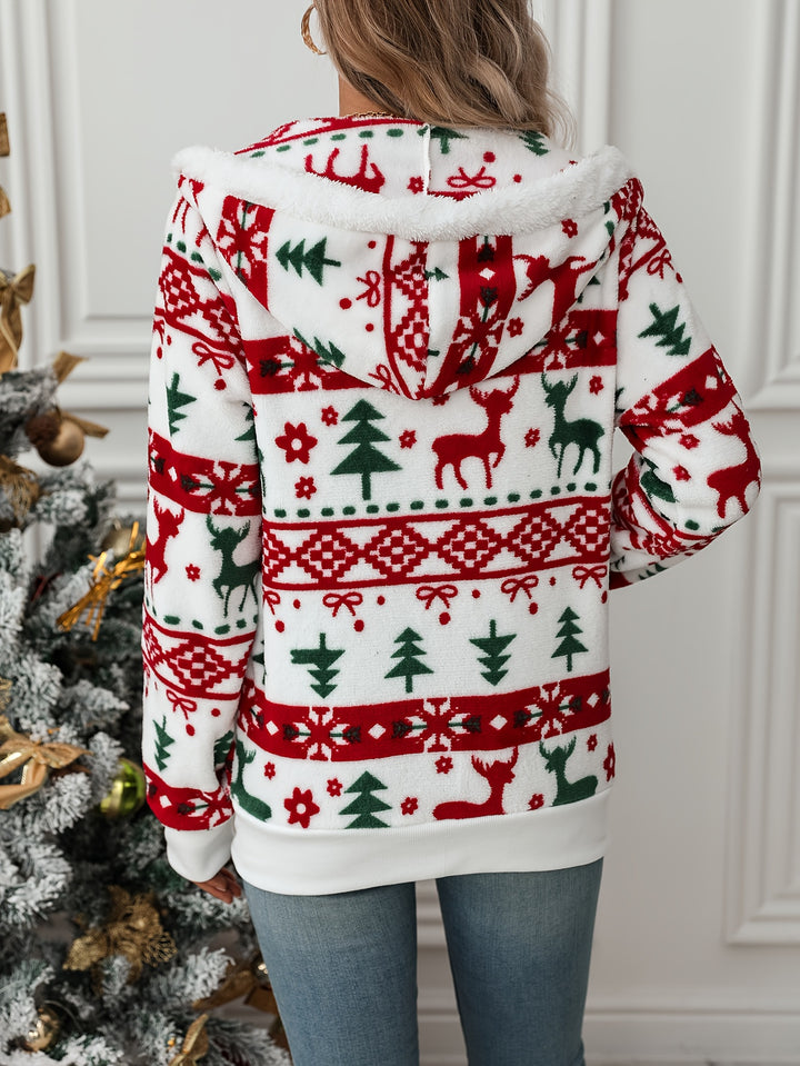 Holly | Cozy Christmas Zip Hoodie