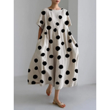 Isla | Relaxed Polka Dot Midi Dress
