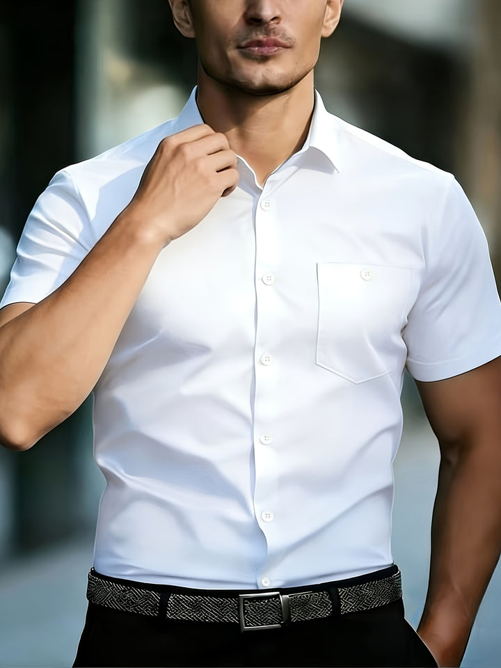 Matthew | Men's Business Casual Short Sleeve Shirt
