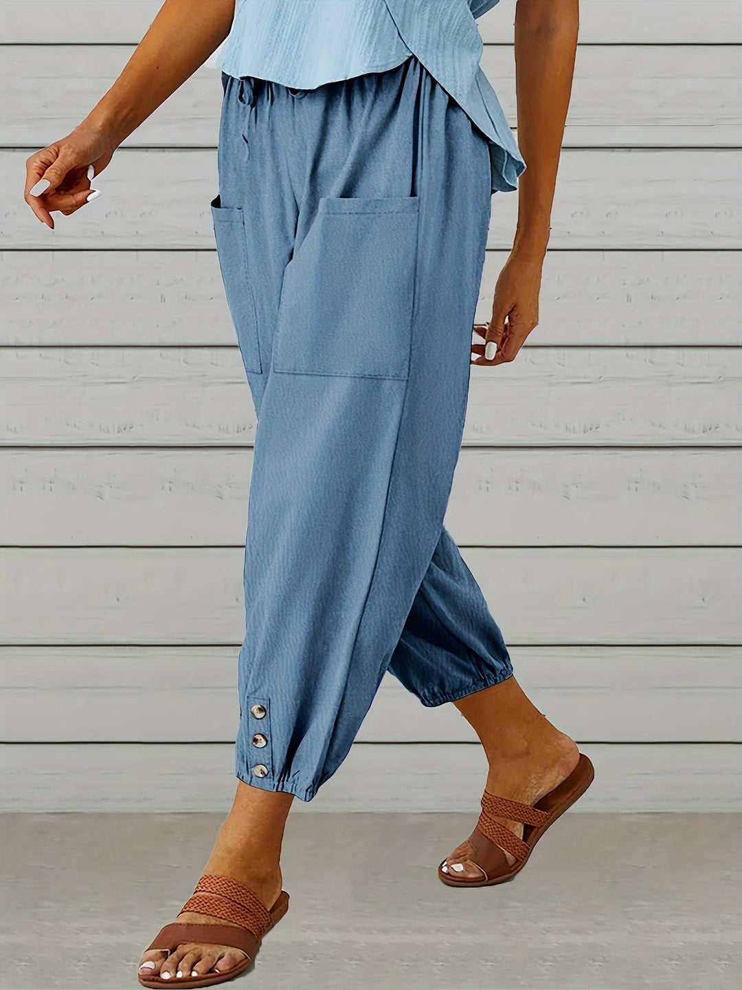 Lorraine | Relaxed Cropped Wide-Leg Pants