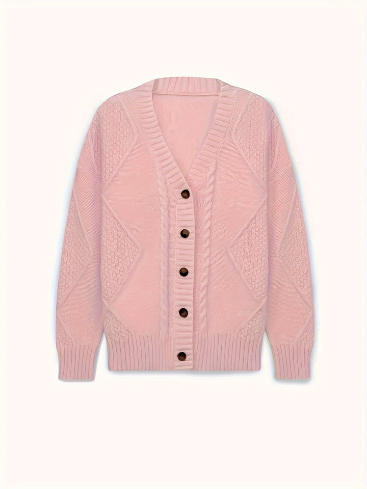 Estelle | Cable-Knit Button Cardigan