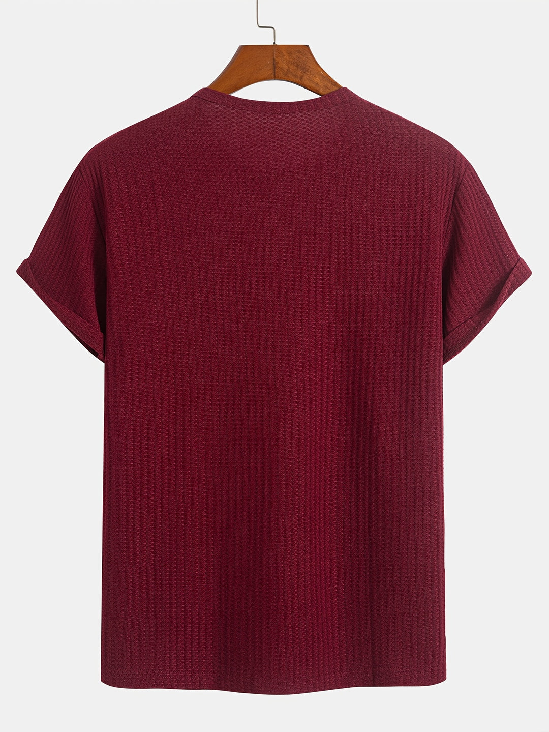 Augustus | Men's Ribbed Knit Henley T-Shirt