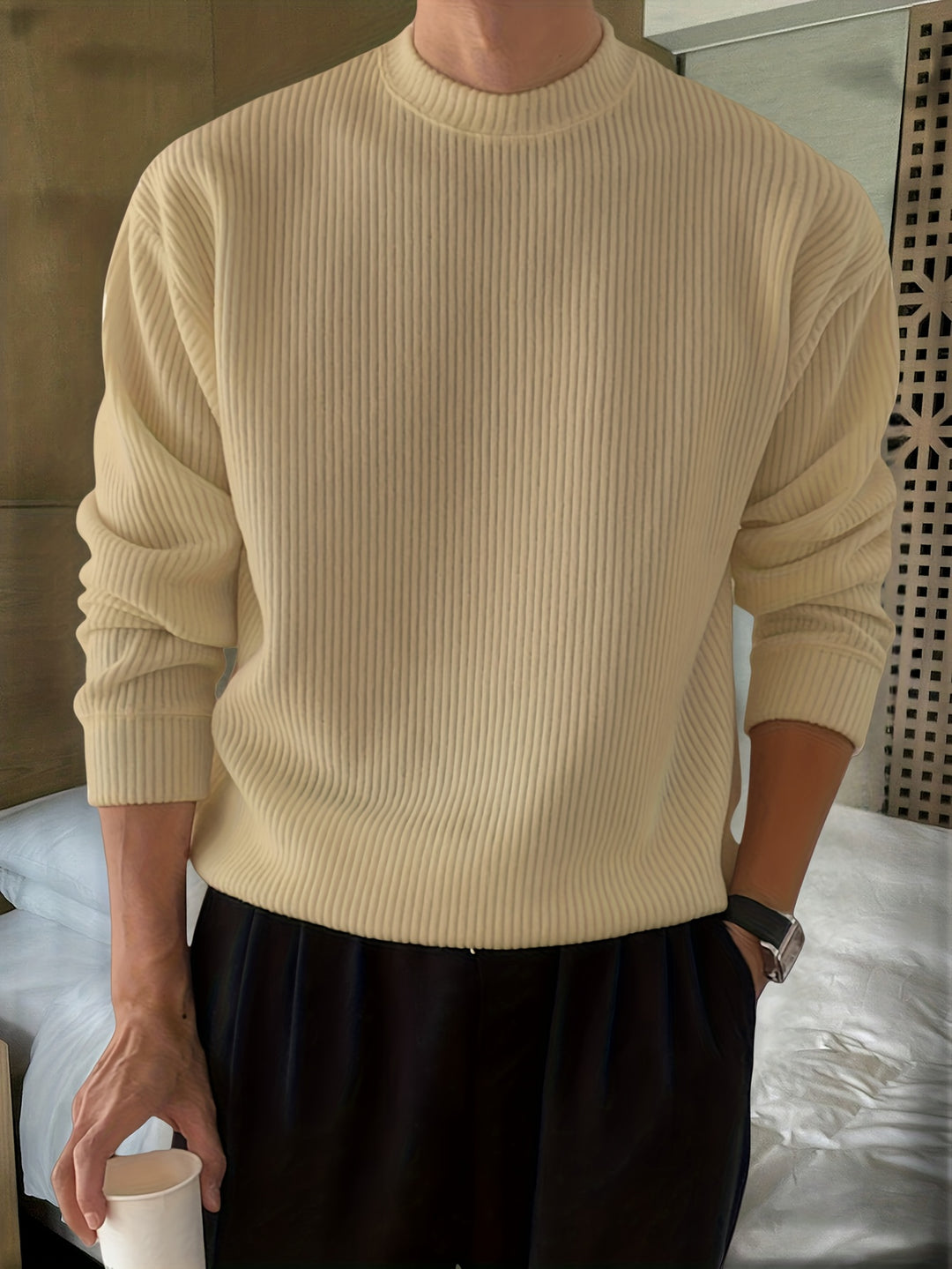 Rupert | Ribbed Crew Neck Sweater