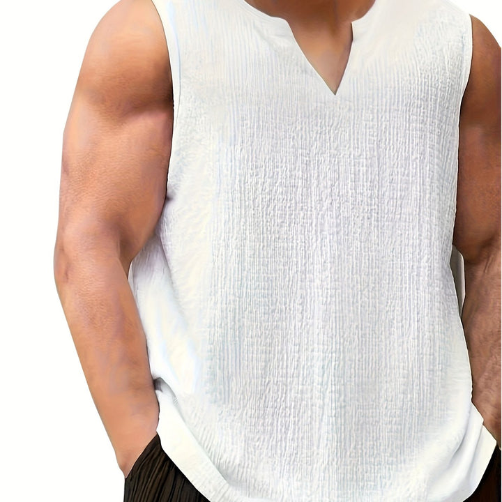 Quinn | Men's V-Neck Sleeveless Tank Top