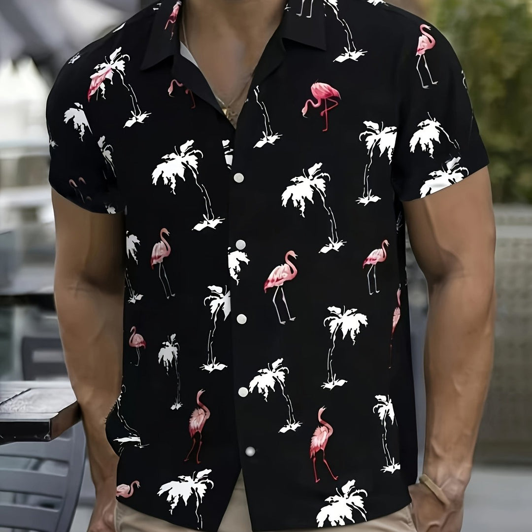 Pierce | Men's Vertical Stripe Short Sleeve Shirt