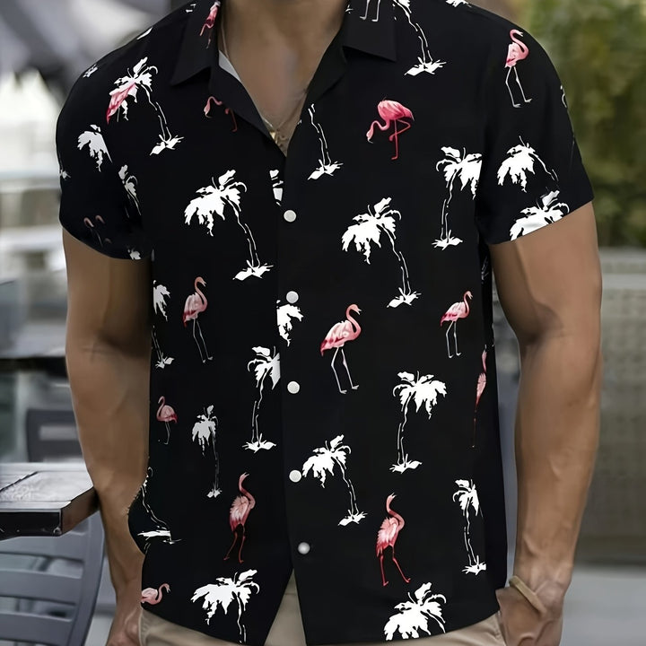 Pierce | Men's Vertical Stripe Short Sleeve Shirt