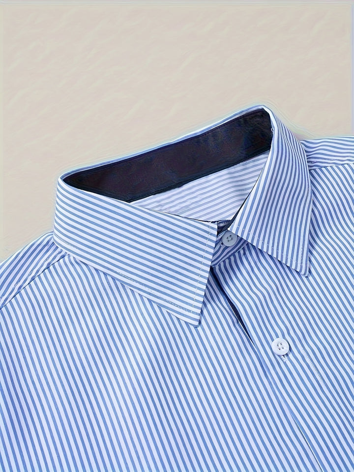 Emmett | Men's Casual Striped Long Sleeve Shirt