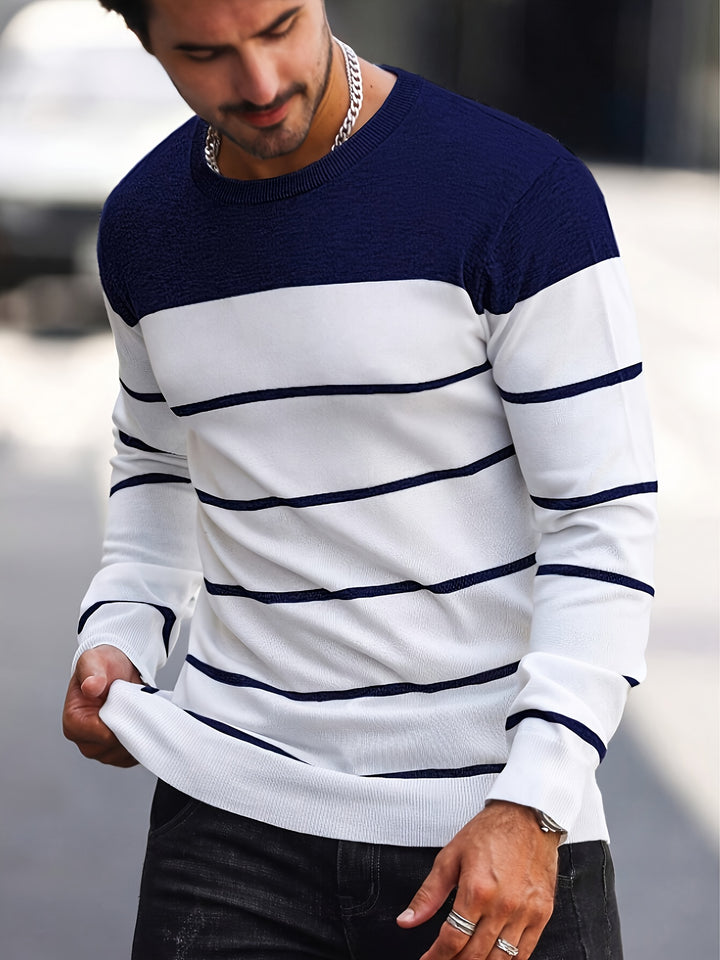 Harvey | Striped Crew Neck Sweater