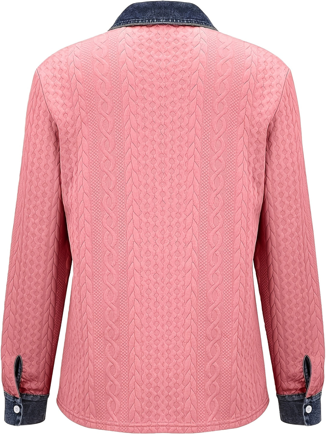 Sybil | Textured Contrast-Trim Shirt