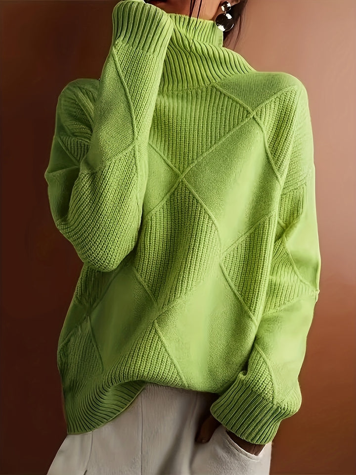 Cornelia | Cozy Textured Turtleneck Sweater