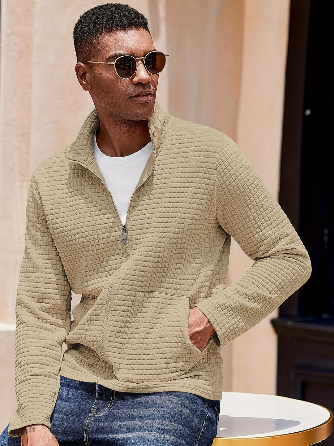 Lawrence | Textured Zip-Up Jacket