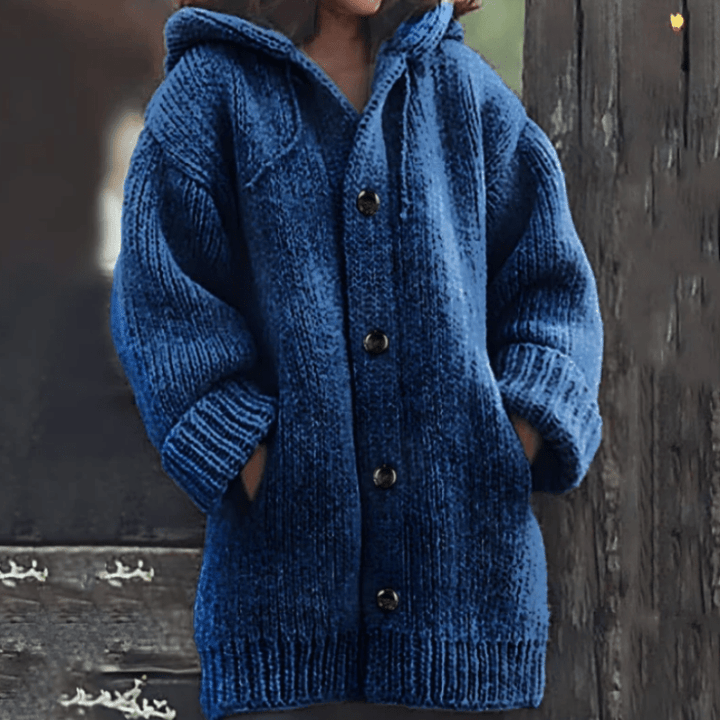 Odile | Cozy Hooded Knit Cardigan