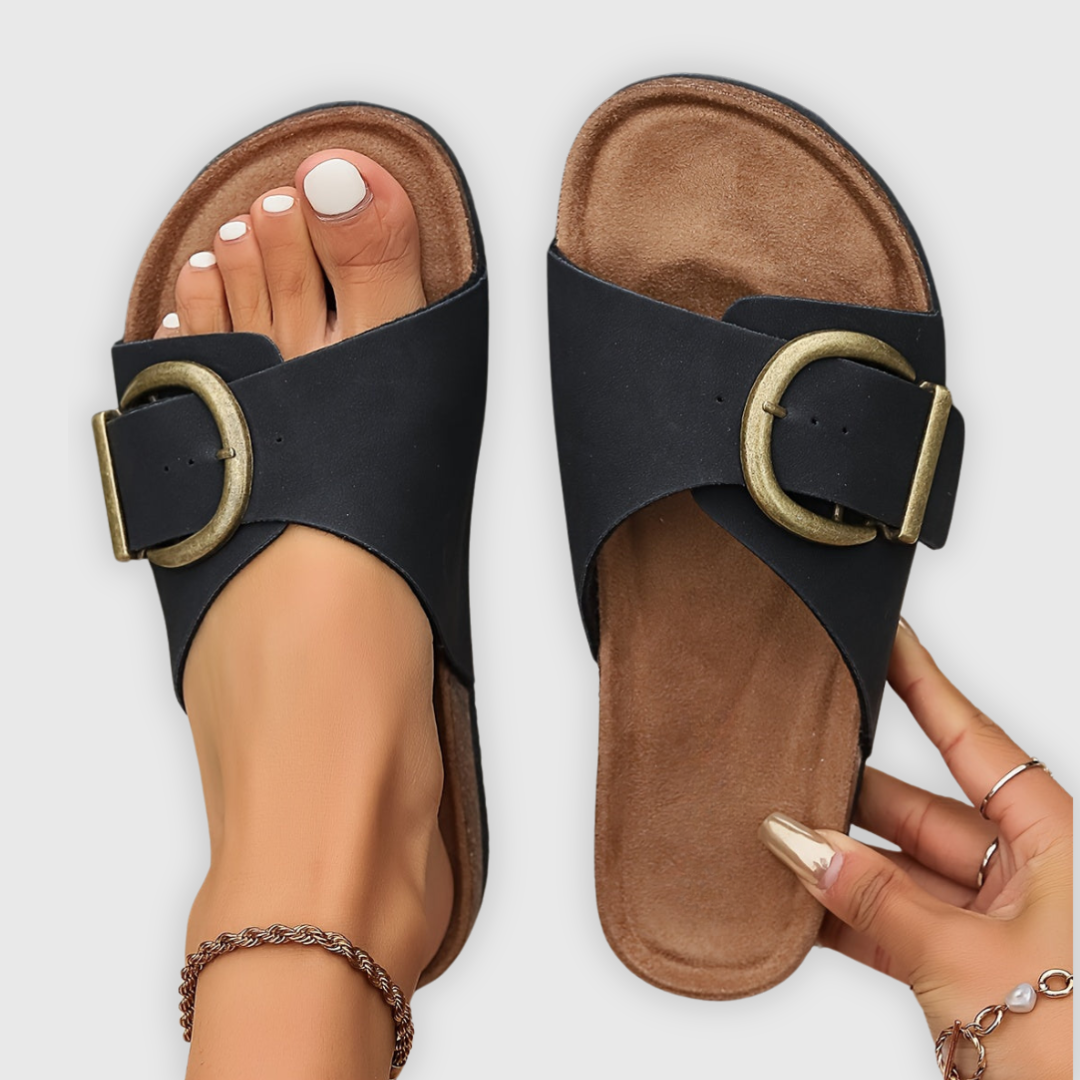 Diana | Contoured Buckle Sandals