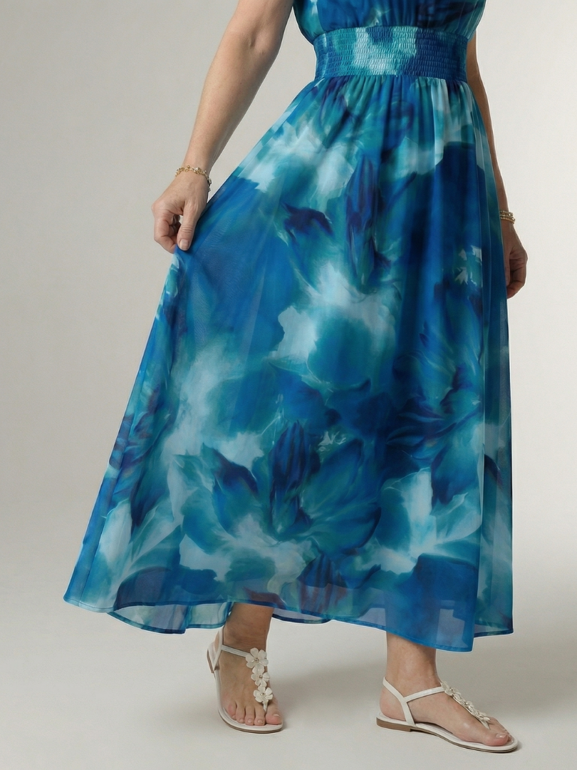 Marlene | Gathered Halter Midi Dress