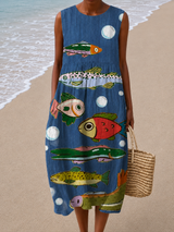 Freya | Sleeveless Relaxed Midi Dress