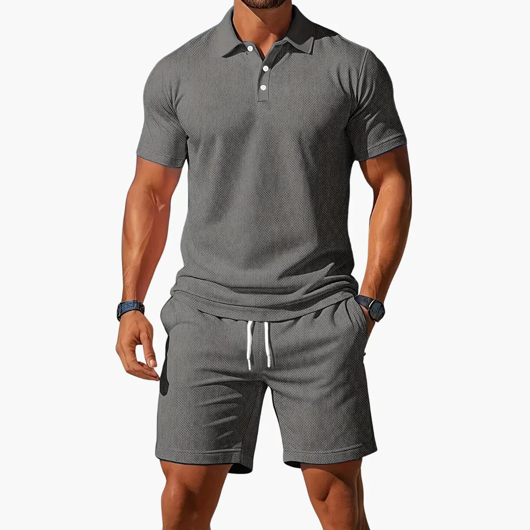 Bravo | Men's Matching Polo & Shorts Set