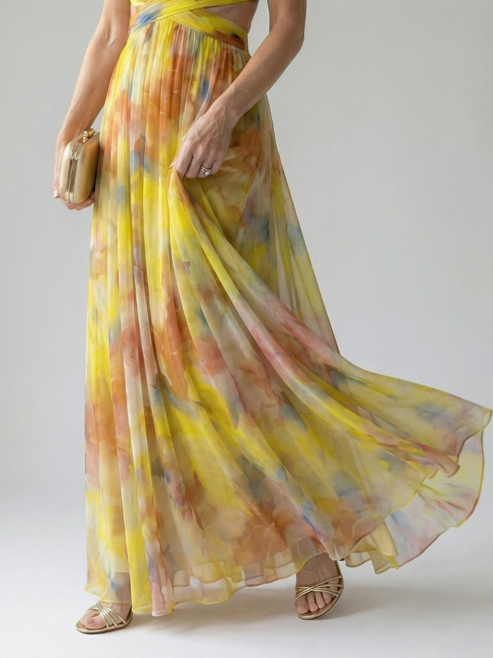 Sabrina | Flowing Cutout Maxi Dress