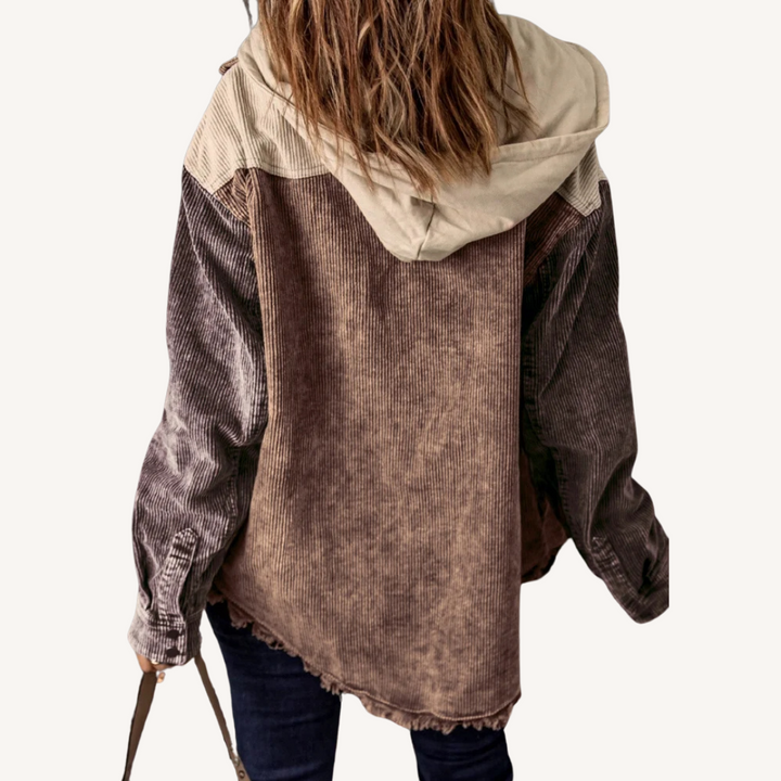 Paige | Retro Colorblock Hooded Jacket
