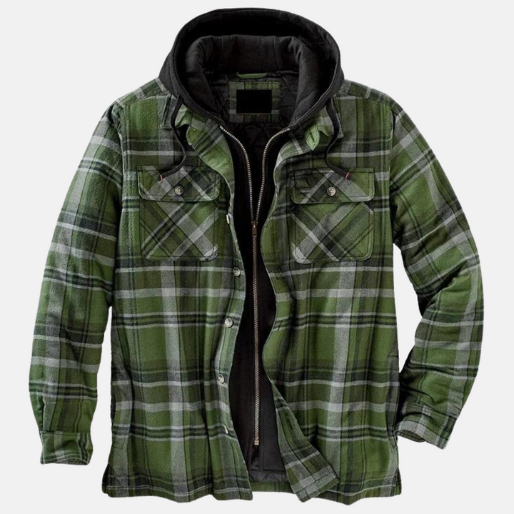 Harlan | Rugged Hooded Plaid Jacket
