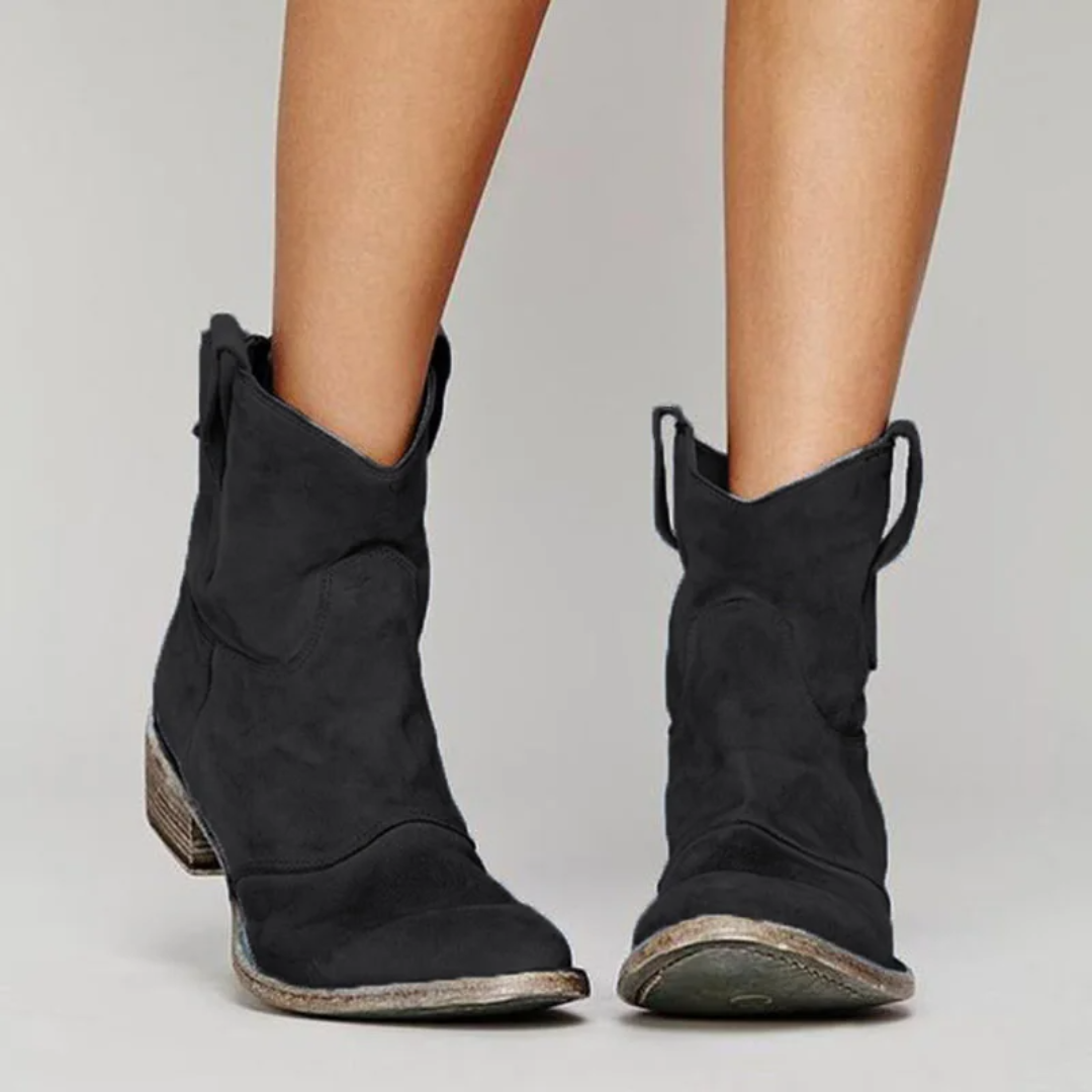 Nora | Comfort Wide-Heel Ankle Boots