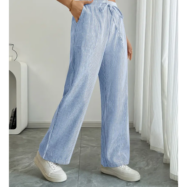 Katie | Striped Pant With Pockets