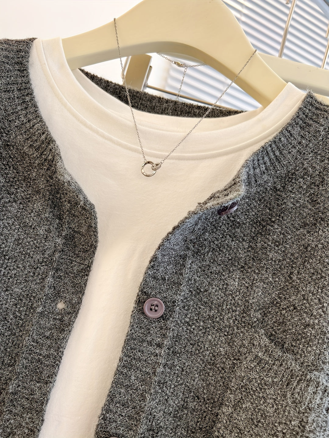Katherine | Relaxed Button-Front Cardigan
