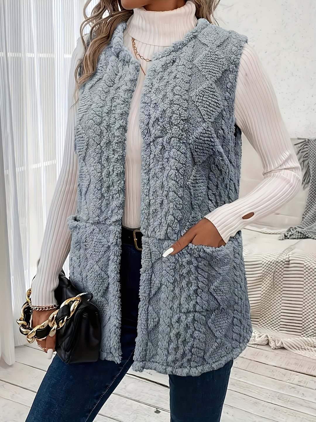 Ivy | Soft Textured Sleeveless Vest