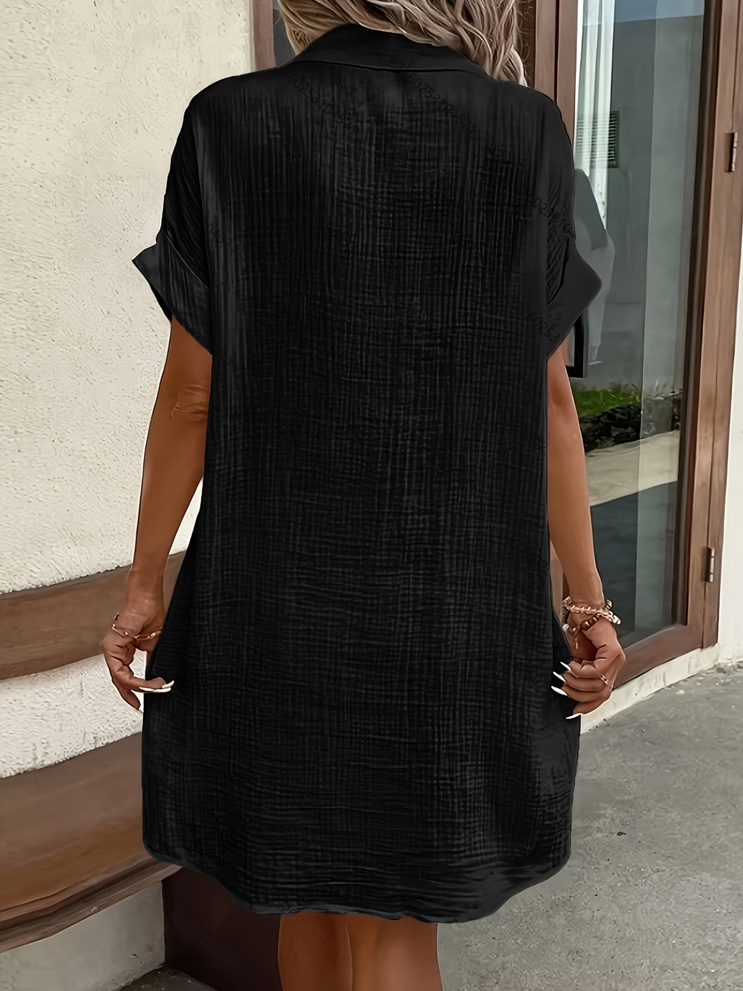 Estelle | Relaxed Button-Front Shirt Dress