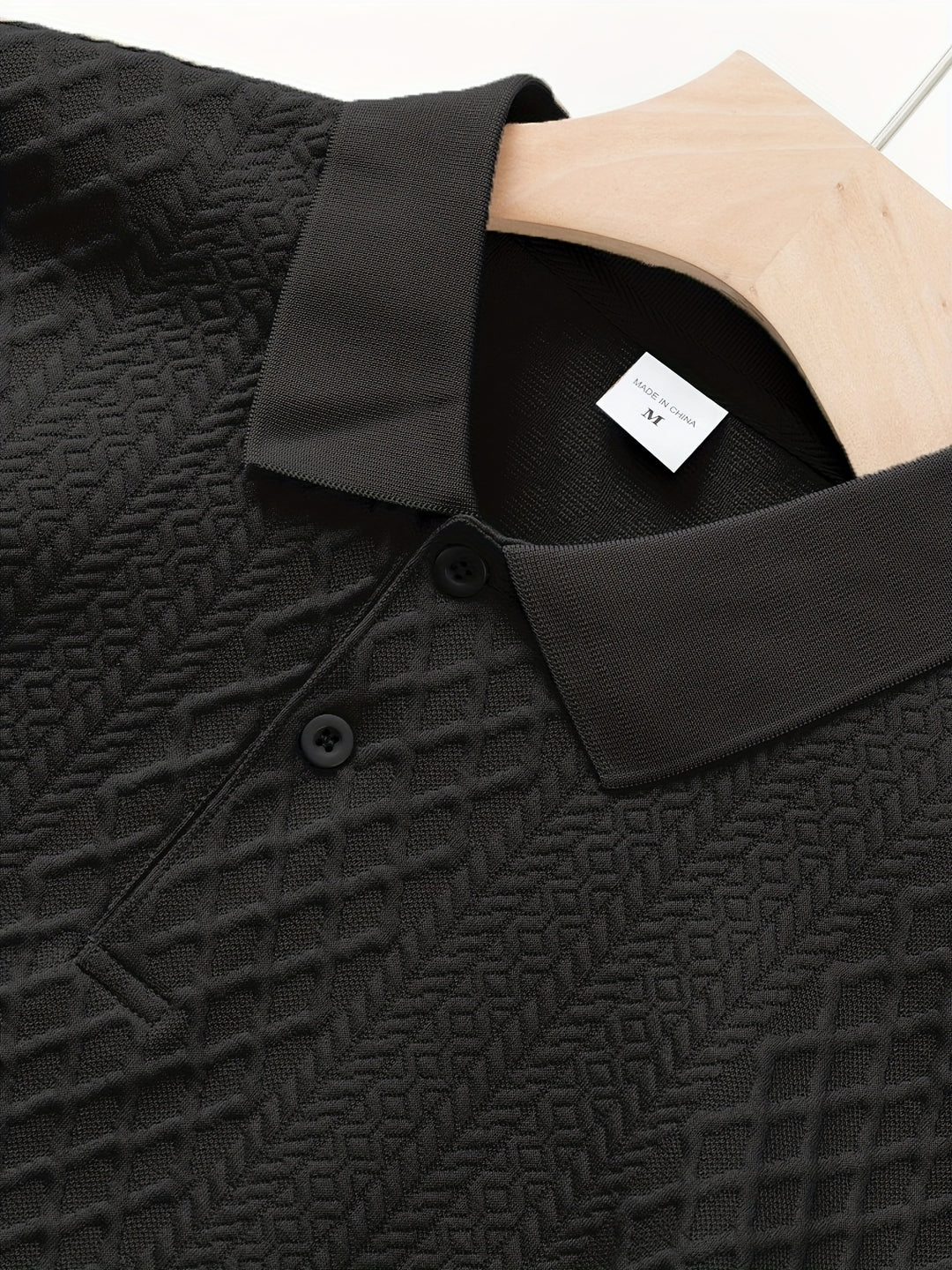 Elias | Textured Short-Sleeve Polo Shirt