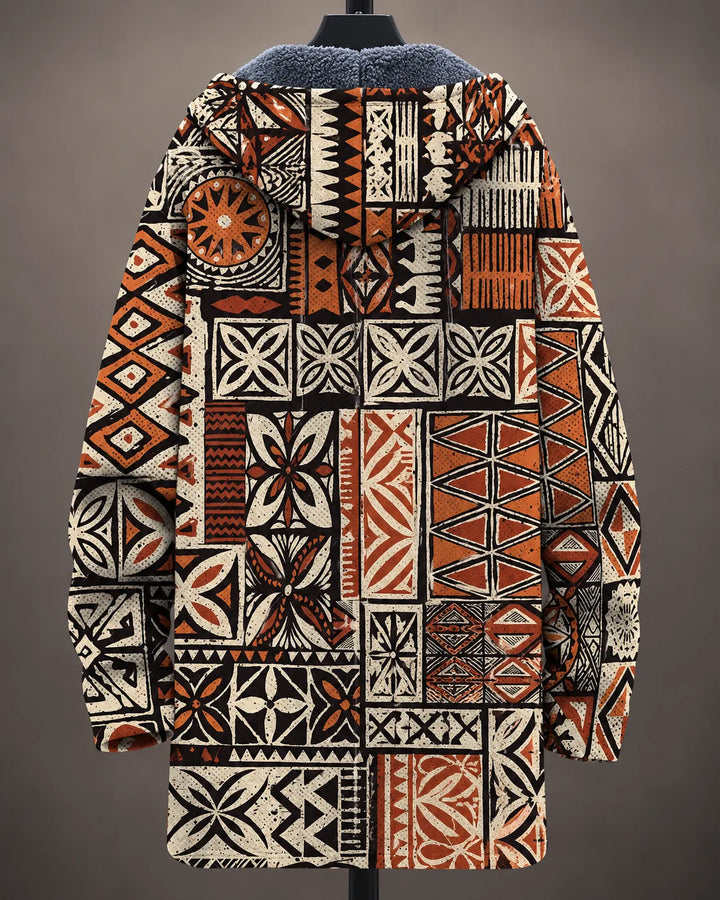 Emerson | Mosaic Pattern Hooded Jacket
