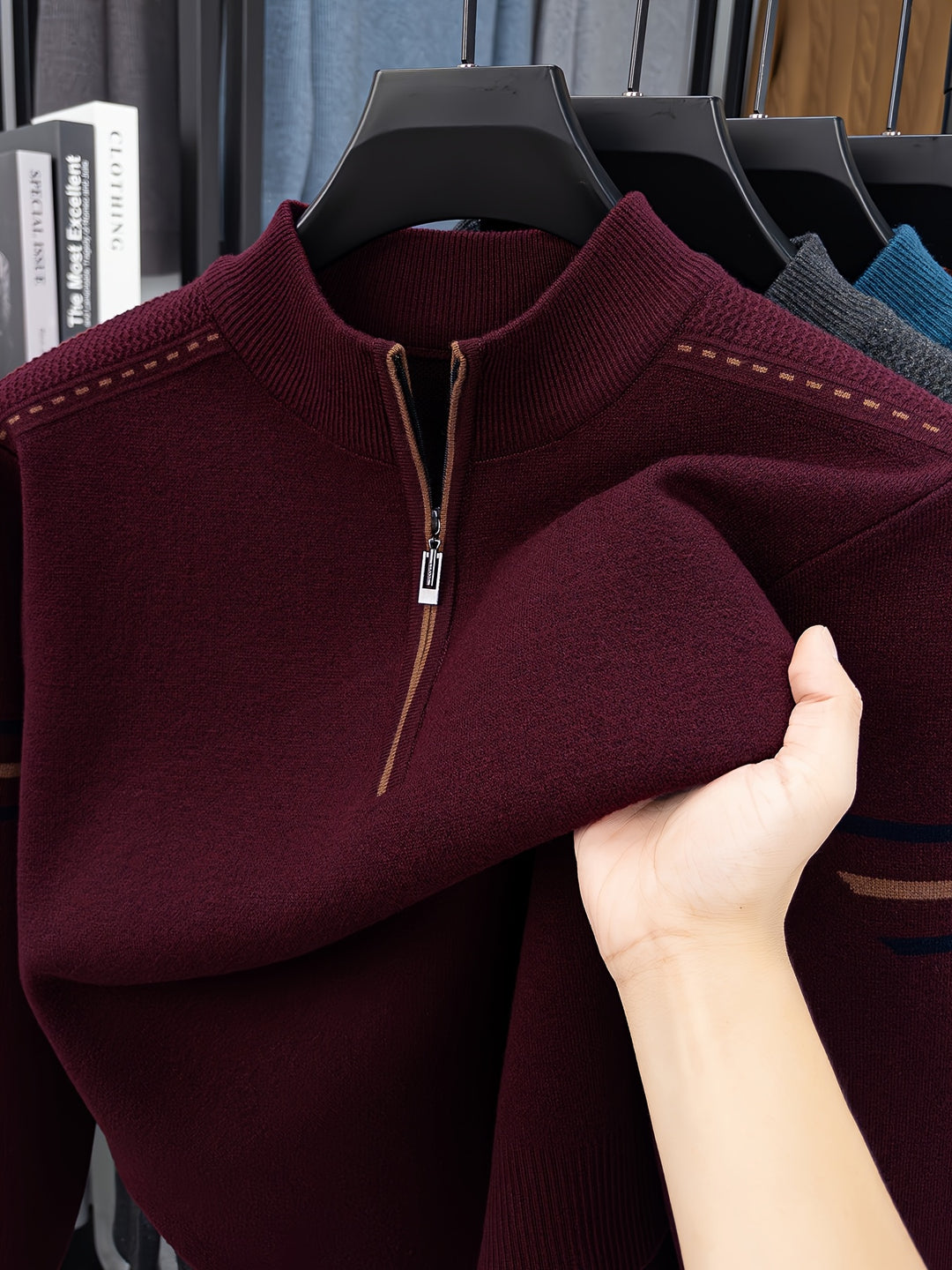 Ambrose | Zip-Neck Pullover Sweater