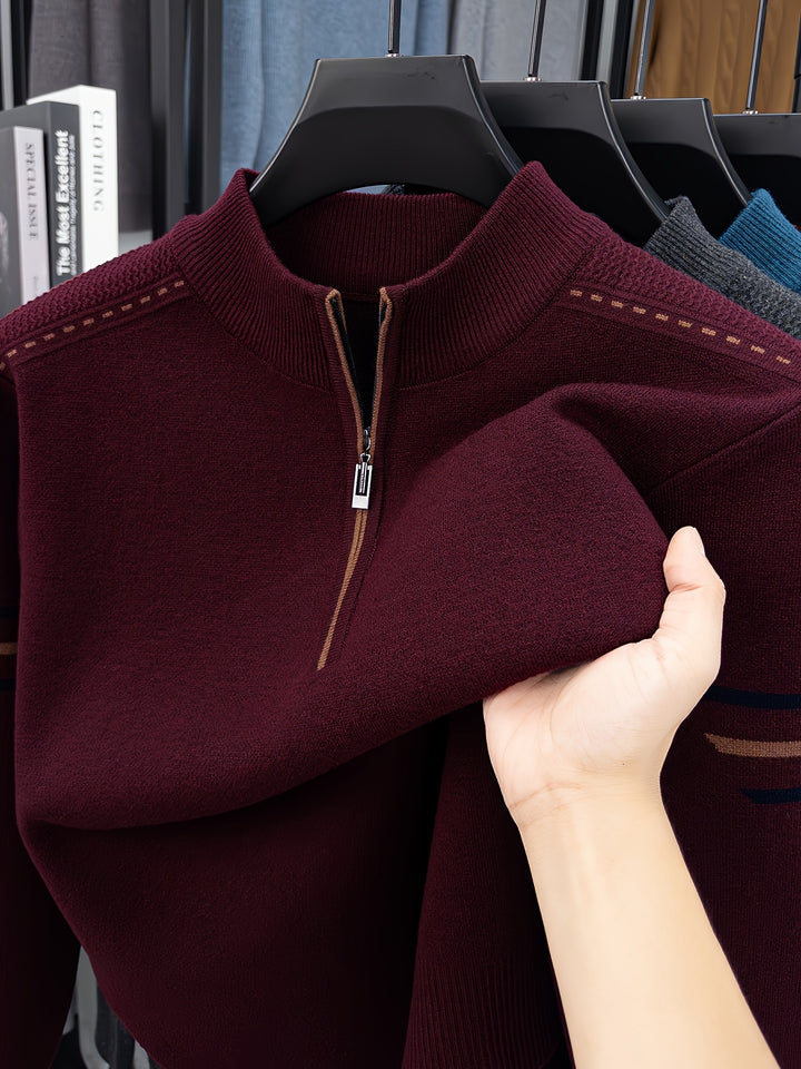 Ambrose | Zip-Neck Pullover Sweater
