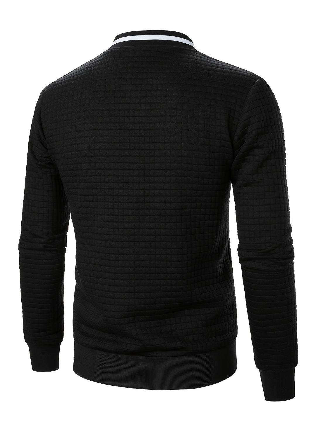 Marcus | Textured Stand-Collar Bomber Jacket